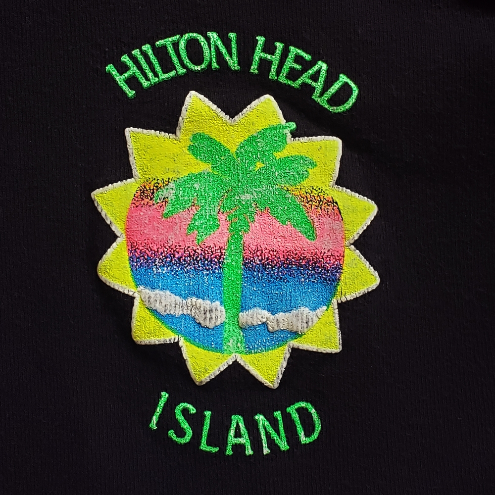 Vintage 80s Hilton Head Island Cropped Shirt
